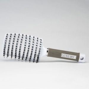 White hair extension Brush